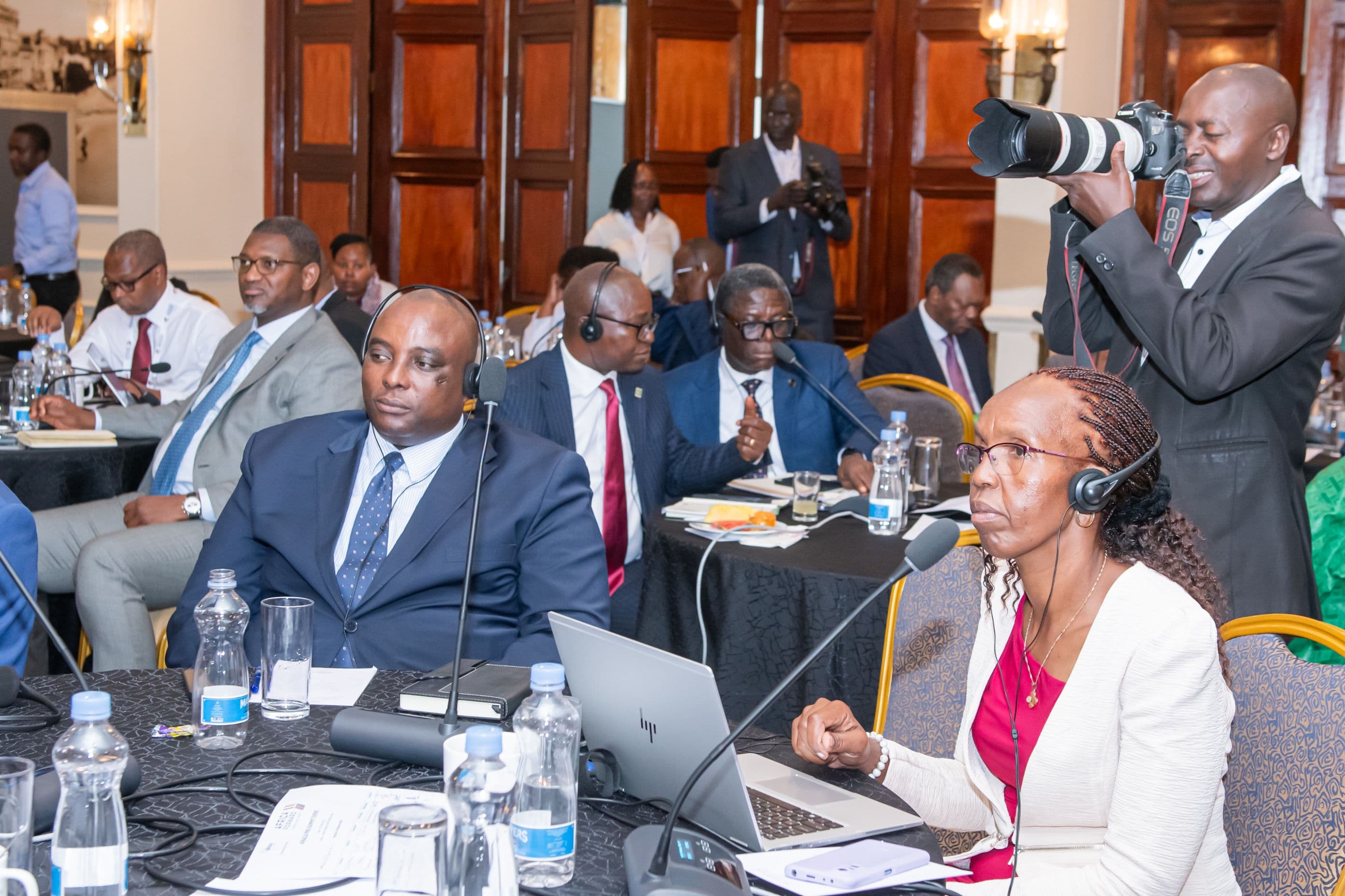 Participants following proceedings during the AFRACA Pre-Summit meeting.
